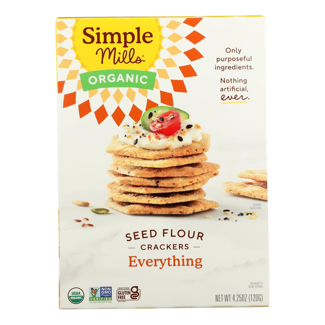 Simple Mills - Crckr Seed Flr Evrythng - Case Of 6 - 4.25 Oz - Maras Green
